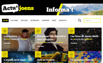 Actu’Joens : site d’informacion taus joens en occitan